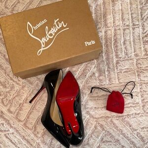 Christian Louboutin Black Patent Leather Heels